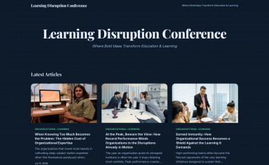 learningdisruptionconference.com screenshot