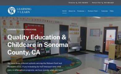learningtolearnpreschool.com screenshot