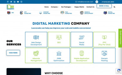 leavecode.com screenshot