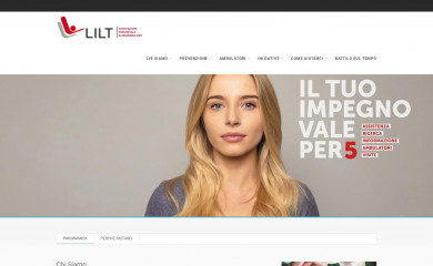 legatumori.al.it screenshot