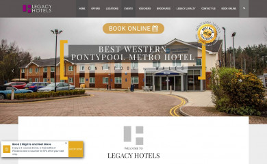 legacy-hotels.co.uk screenshot