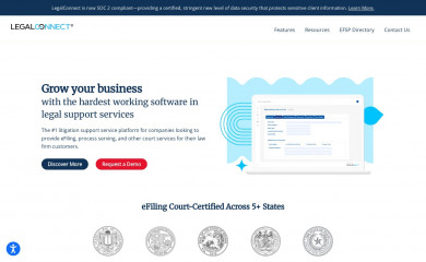 legalconnect.com screenshot