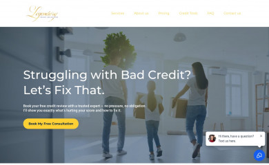 legendarycreditsolutions.com screenshot