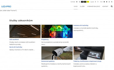 led-pro.cz screenshot