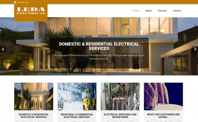 ledaelectrical.com.au screenshot