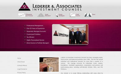 lederer-associates.com screenshot