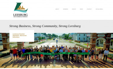 leesburgchamber.com screenshot