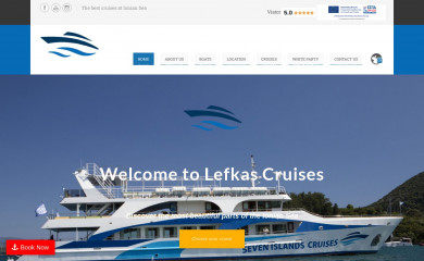 lefkascruises.com screenshot