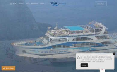 lefkascruises.com screenshot