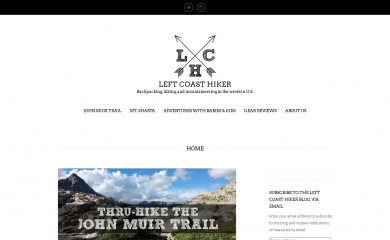 leftcoasthiker.com screenshot
