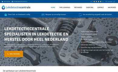lekdetectiecentrale.nl screenshot