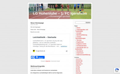 leichtathletik-igersheim.de screenshot