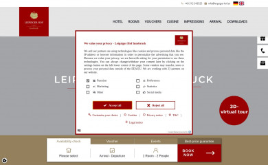 leipzigerhof.at screenshot