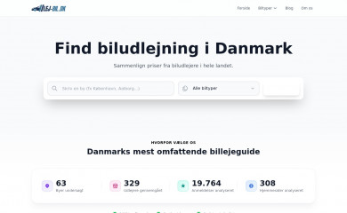 lej-bil.dk screenshot