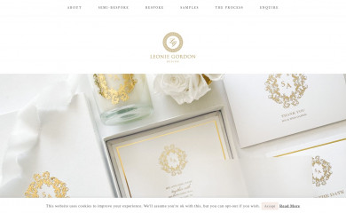 leoniegordon.com screenshot