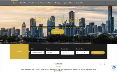 leovanrentals.com.au screenshot