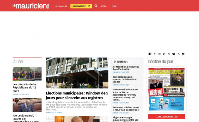 lemauricien.com screenshot