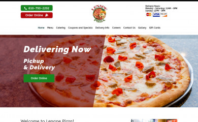 lenapepizza.com screenshot