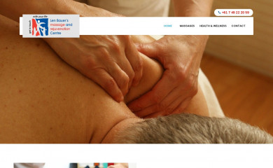 lenbauermassage.com.au screenshot
