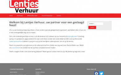 lentjesverhuur.nl screenshot