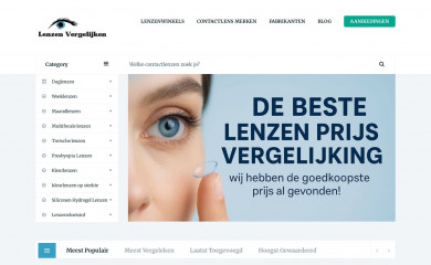 lenzen-vergelijken.nl screenshot