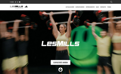lesmillsargentina.com.ar screenshot