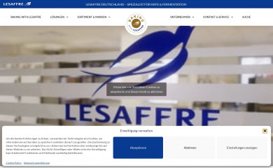 lesaffre.de screenshot