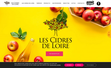 lescidresdeloire.com screenshot