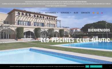 lespiscinesclubnautic.com screenshot