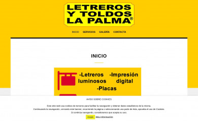 letrerosytoldoslapalma.com screenshot