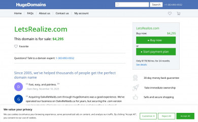 letsrealize.com screenshot