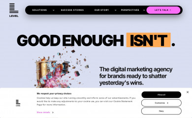 https://www.level.agency screenshot