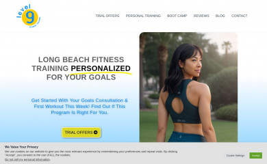 level9personaltraining.com screenshot