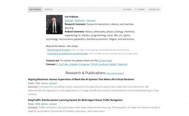 lexfridman.com screenshot