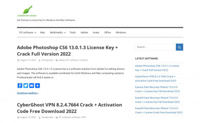 licensekeycrack.co screenshot