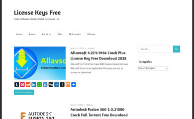 licensekeysfree.com screenshot