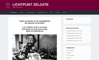 lichtpuntzelzate.be screenshot