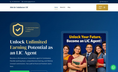 licjob.co.in screenshot