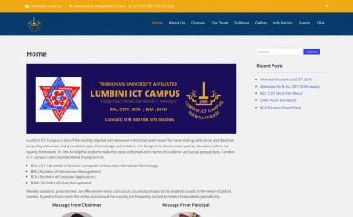 lict.edu.np screenshot