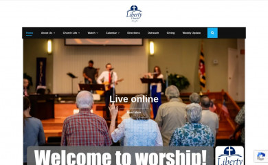 libertychurchlive.com screenshot