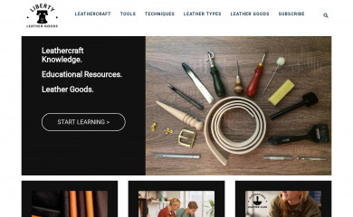 libertyleathergoods.com screenshot