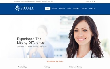 libertymedicalstaffing.com screenshot