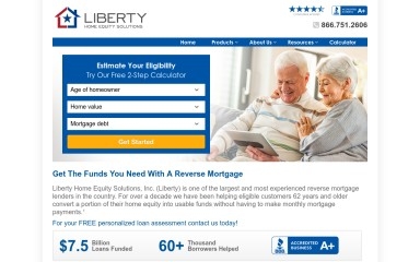 libertyreversemortgage.com screenshot