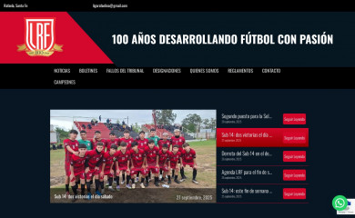 ligarafaelinadefutbol.com screenshot