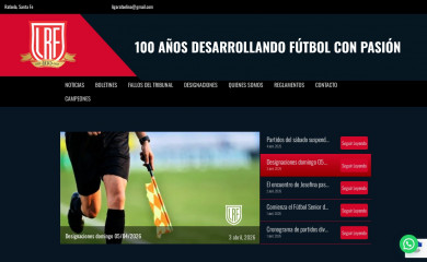ligarafaelinadefutbol.com screenshot