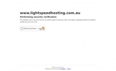 lightspeedhosting.com.au screenshot