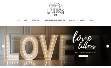 lightupletterco.com.au screenshot