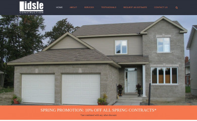 lidsleconstruction.com screenshot