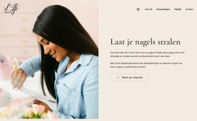 life-nagelsalon.be screenshot