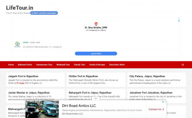 lifetour.in screenshot